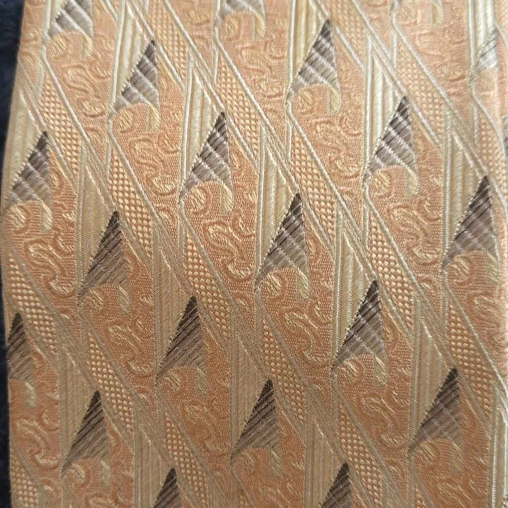 Ermegildo Zenga Peach Colored Silk Tie